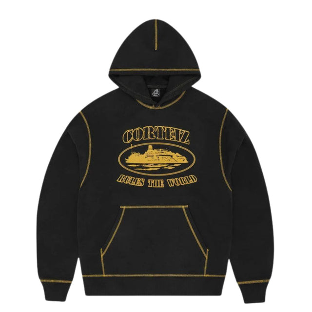 Alcatraz Print Zip-Up Hoodie