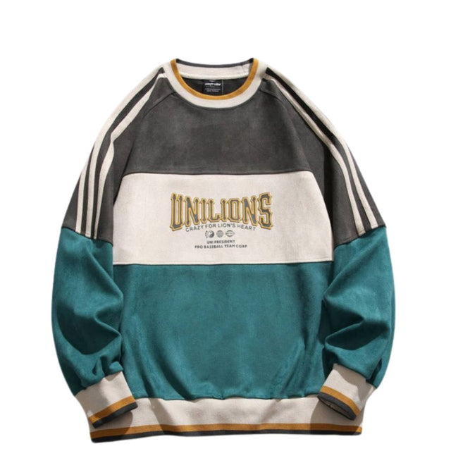 Retro Paneled Sweatshirt