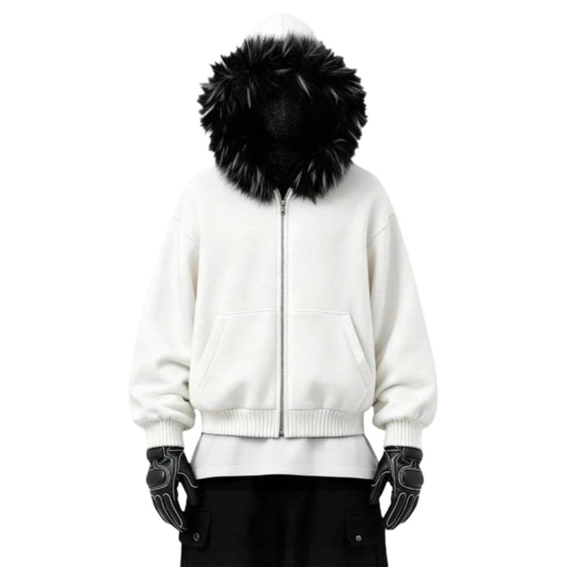Fur Collar Cozy Hoodie
