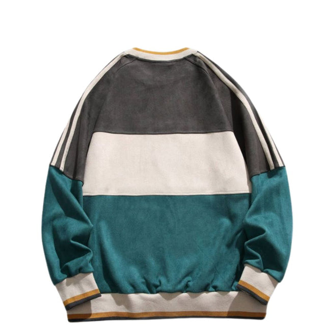 Retro Paneled Sweatshirt