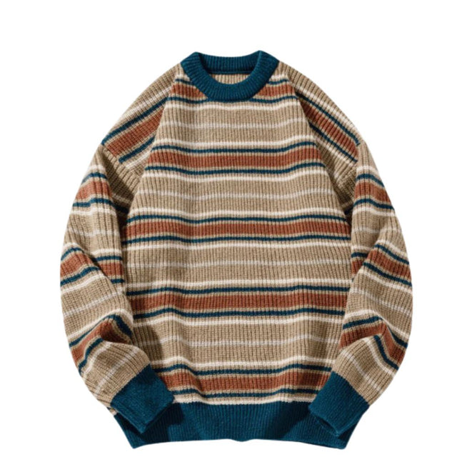 Contrast Stripe Pullover