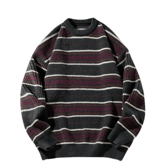 Contrast Stripe Pullover