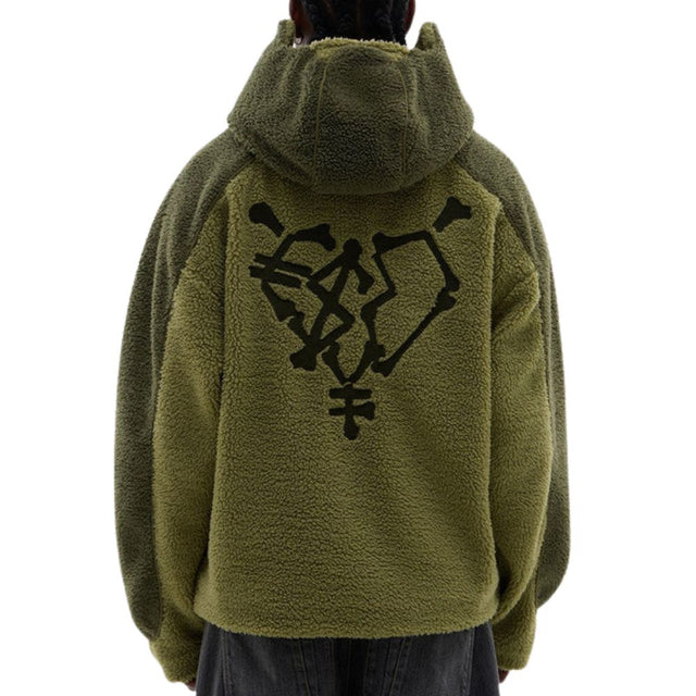 Loose-Fit Casual Sherpa Jacket