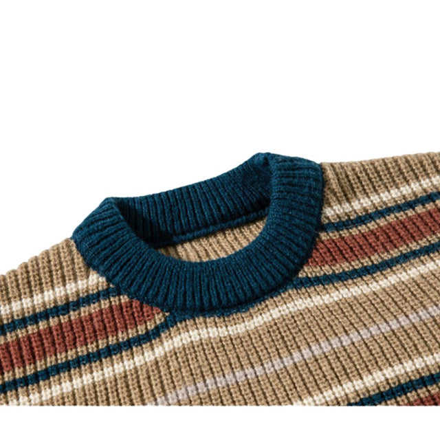 Contrast Stripe Pullover
