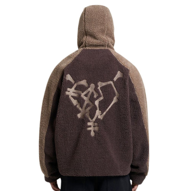 Loose-Fit Casual Sherpa Jacket