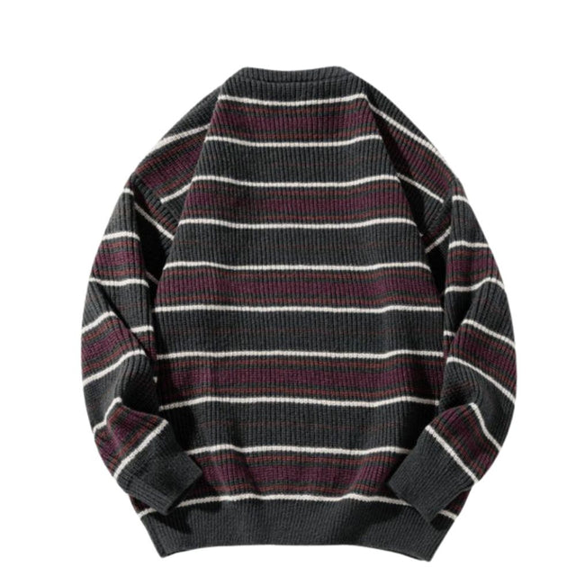 Contrast Stripe Pullover