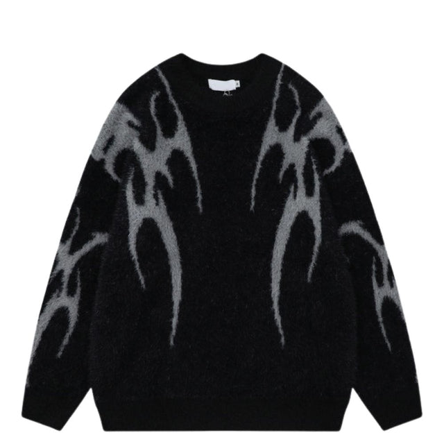 Crewneck Mohair Knit Sweater