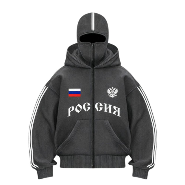 Double-Hood Alphabet Hoodie