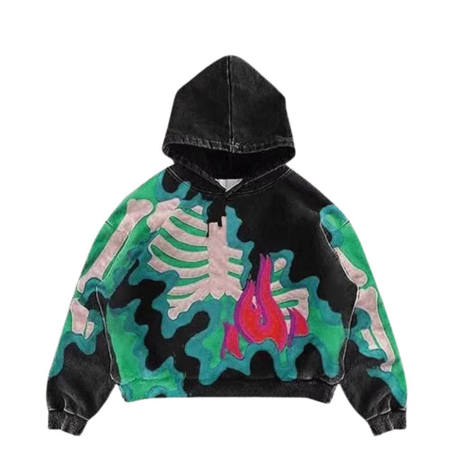 Dark Camo Skeleton Hoodie