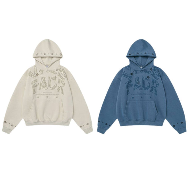 Star Embroidered Hoodie