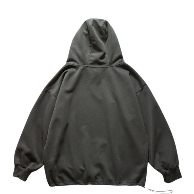 Solid Half-Zip Hoodie