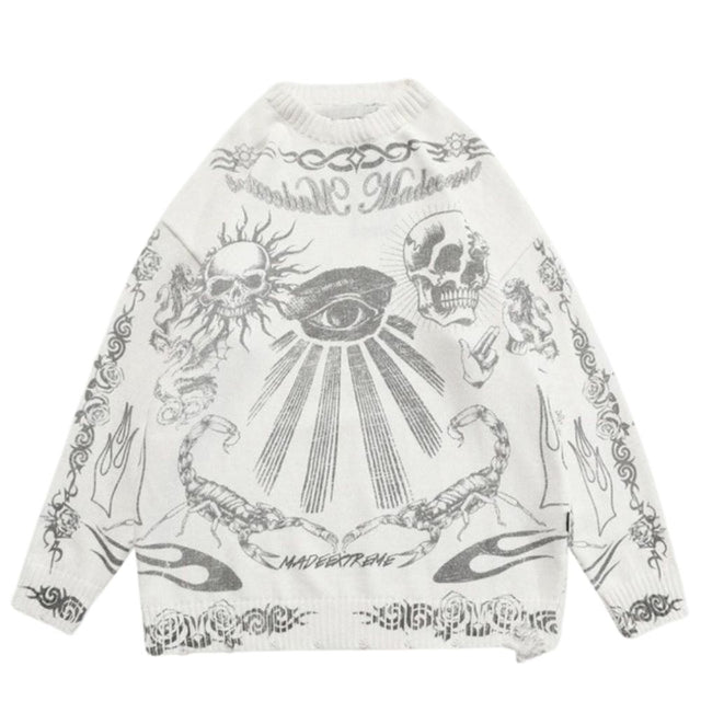Dark Gothic Graphic Sweater