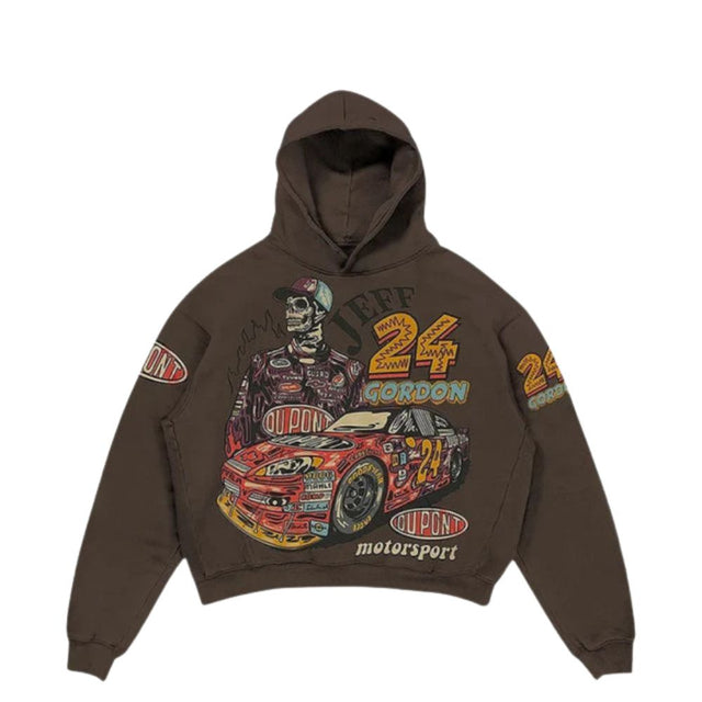 Graffiti Cartoon Graphic Oversized Hoodie