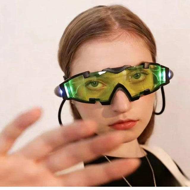 Black Cyberpunk Glasses