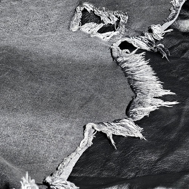 Deconstructed Layered Distressed Leather Jacket