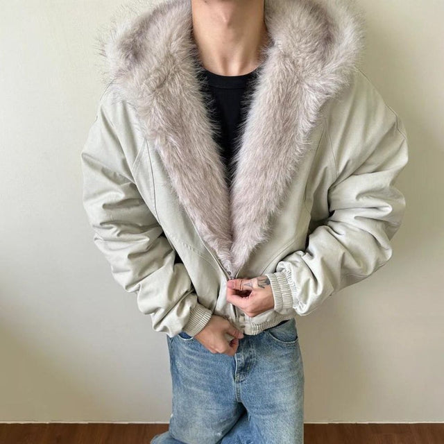 Fur Collar Padded Hooded Jacket