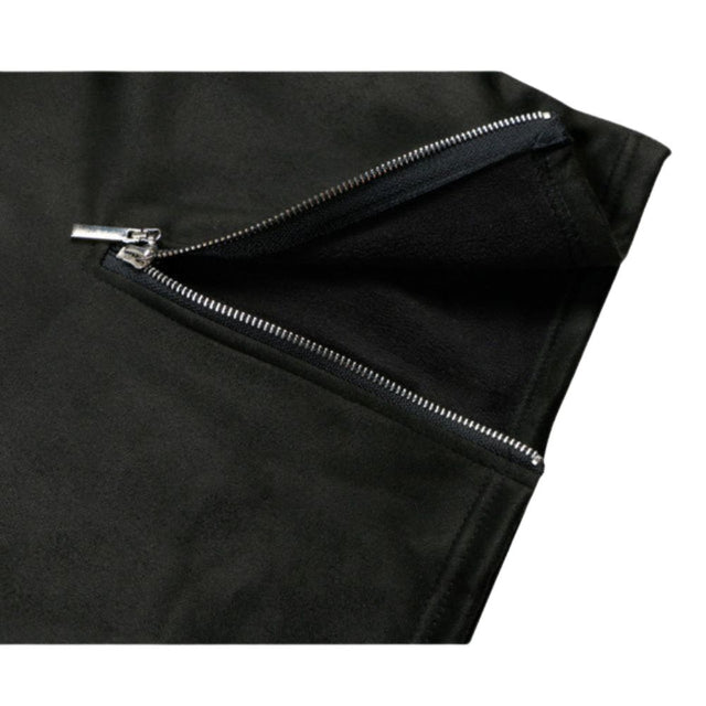 Sweatshirt mit hohem Kragen und Reißverschlussverzierung