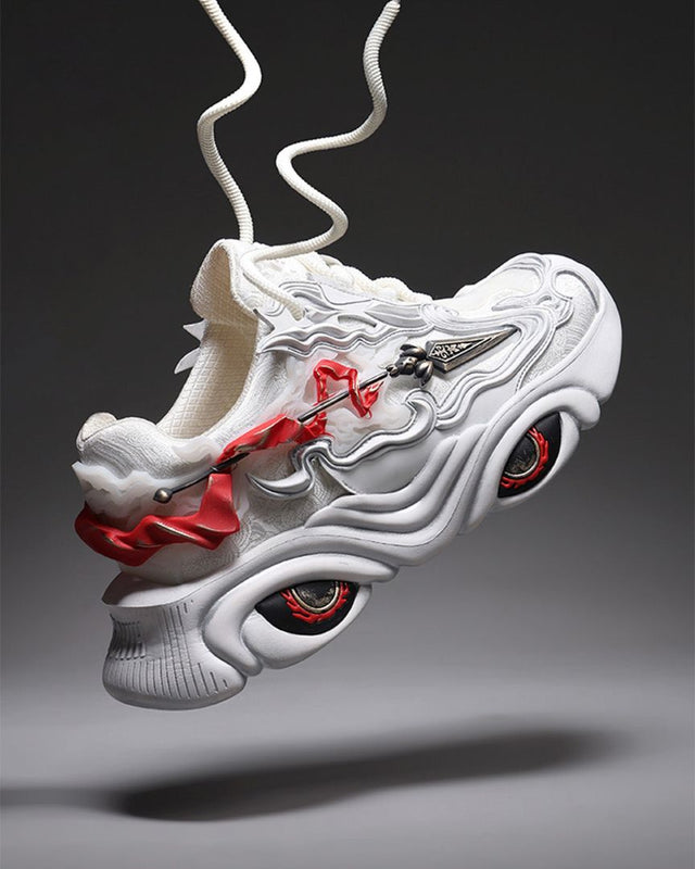 Nezha Chinese Chunky Sneakers – White