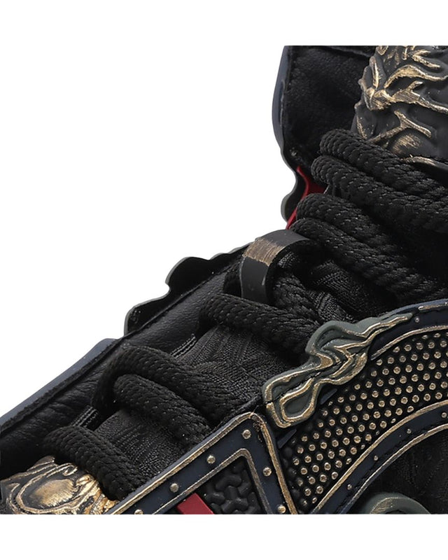 Wukong-Armor High-Top Sneakers – Black & Gold