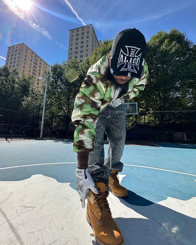 Embroidered Cross Logo Distressed Baseball Cap