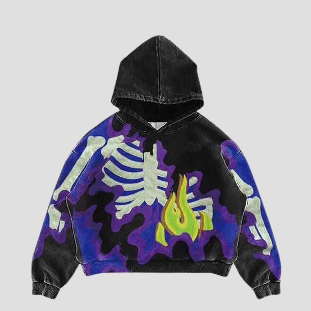 Dark Camo Skeleton Hoodie