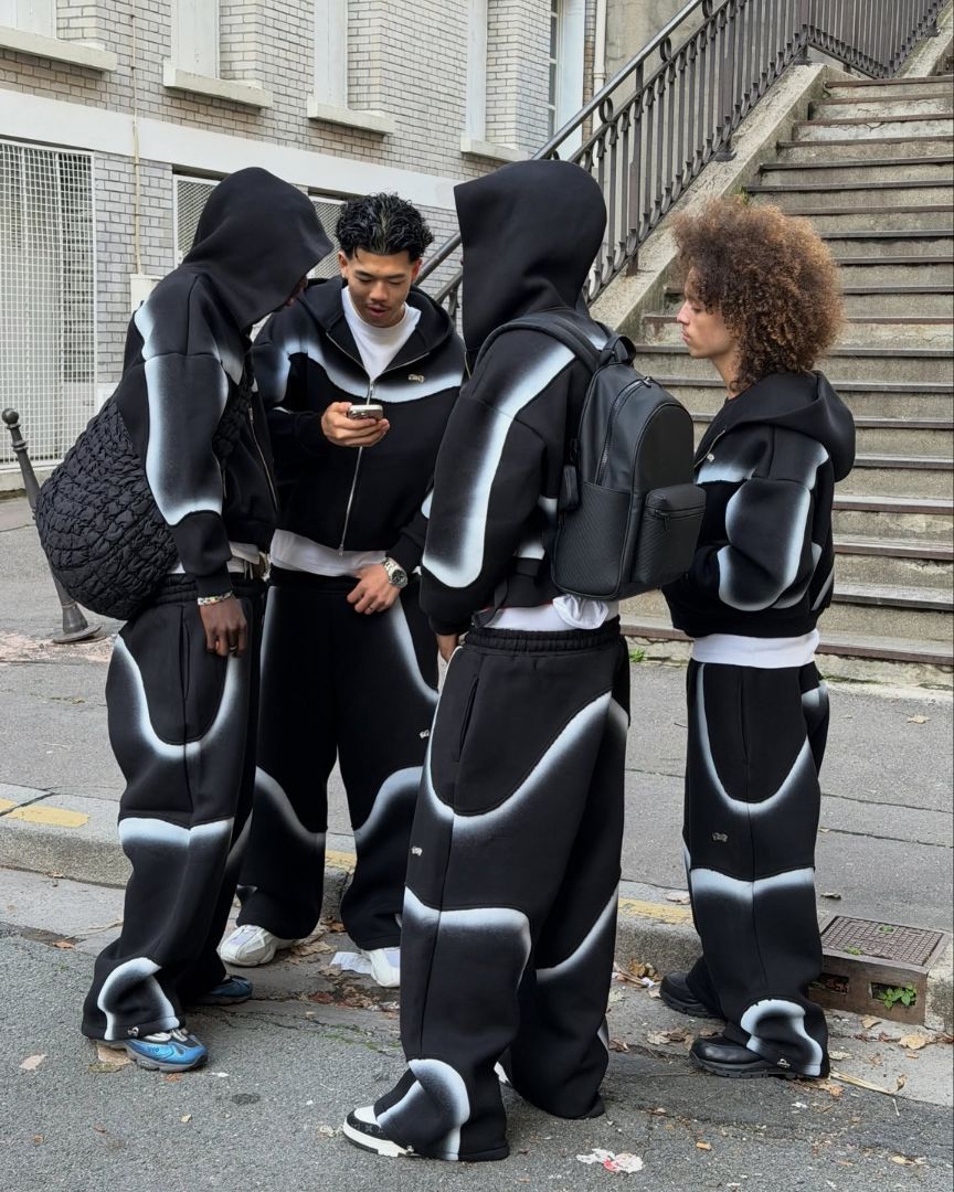 3D Techwear Hooded Set