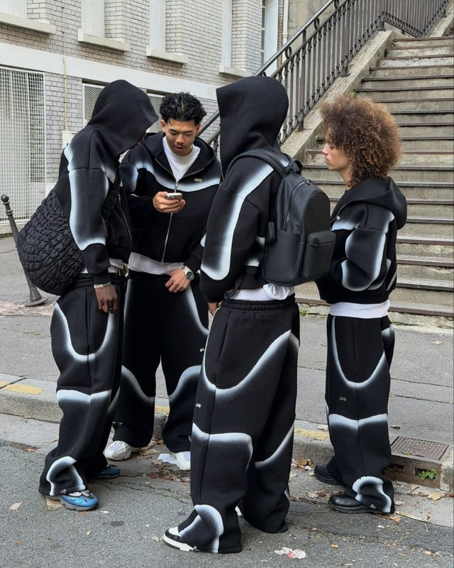 3D Techwear Hooded Set