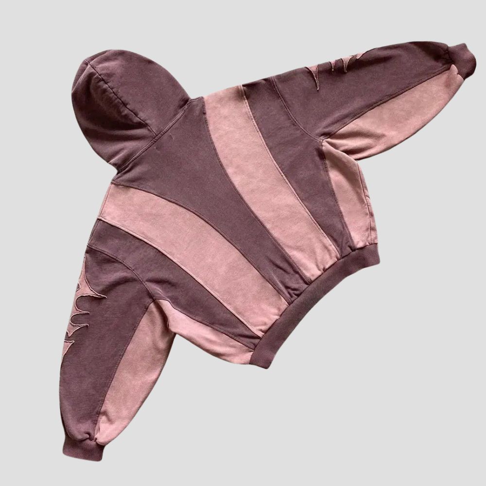 Streetwear Y2K Patchwork Hoodie