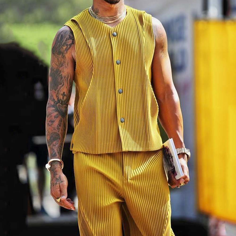 Summer Yellow Casual Set