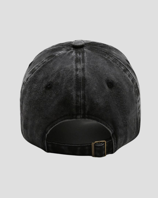 Embroidered Denim Baseball Cap