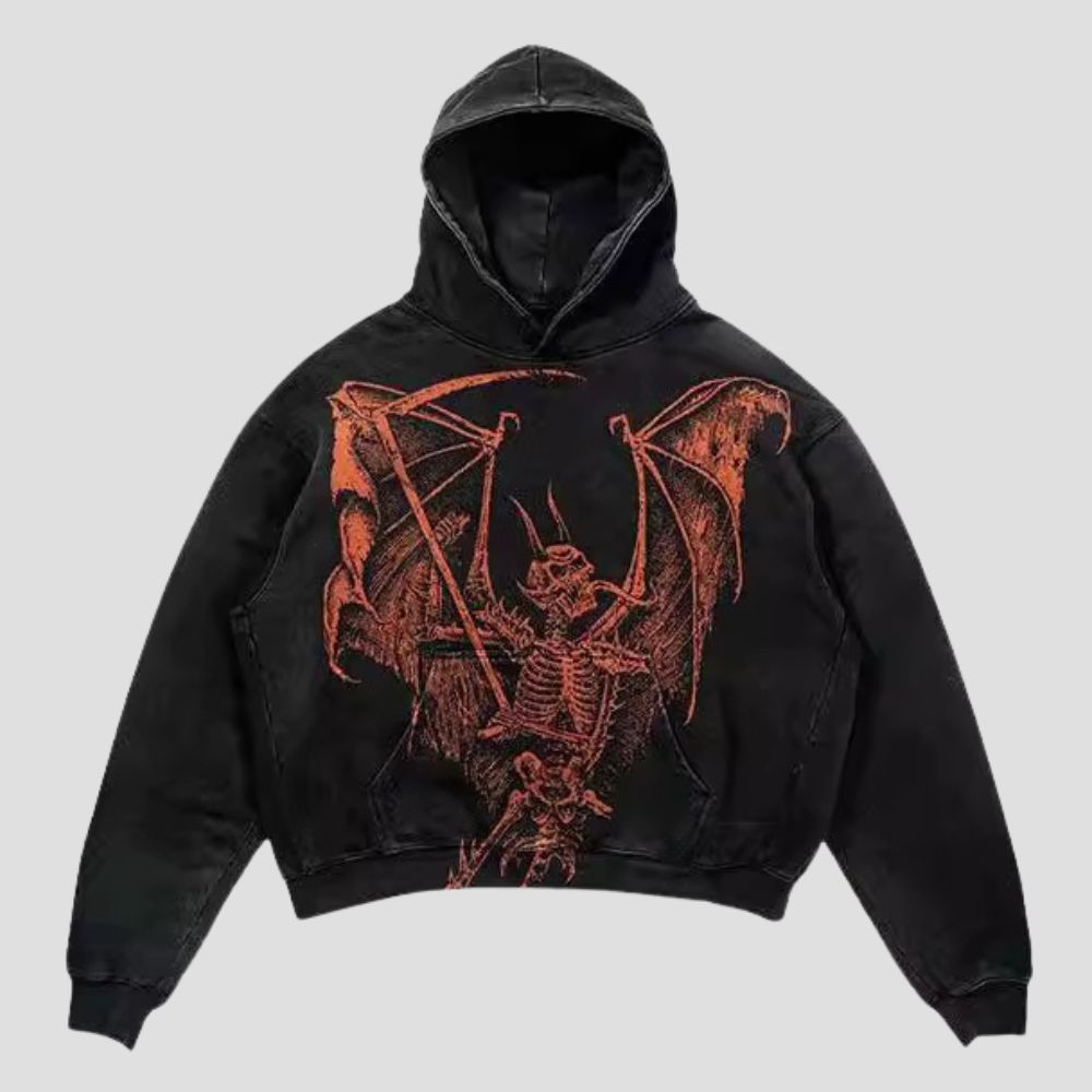 Graphic Print Hooded Sweatshirt
