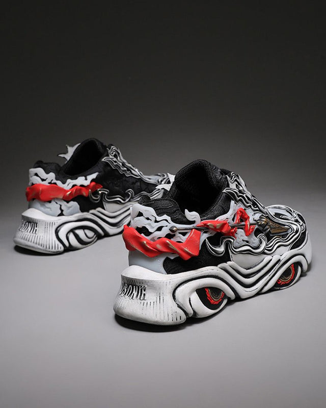 Nezha Chinese Chunky Sneakers - Black