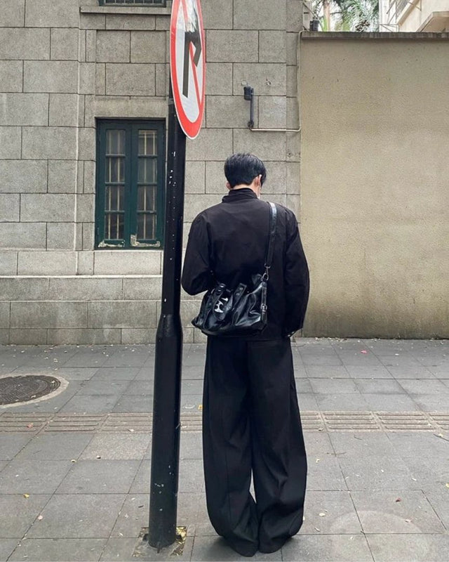 Hand-Studded Multi-Way Shoulder Bag