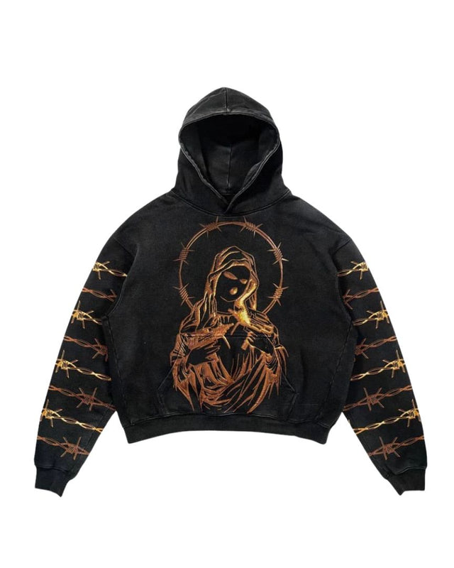 Religious Barbed Wire Hoodie