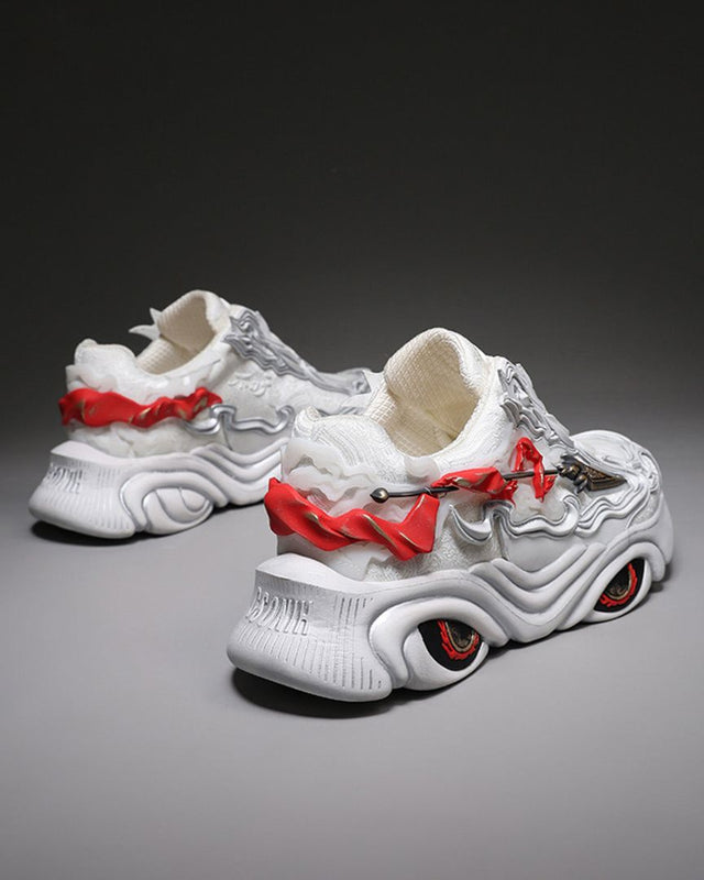 Nezha Chinese Chunky Sneakers – White