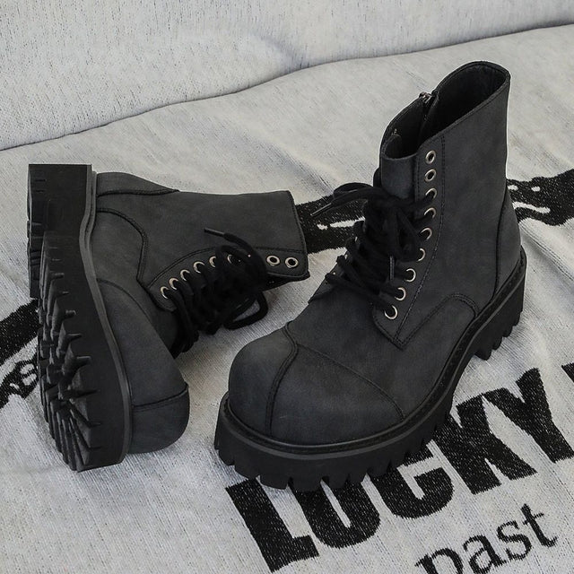 Deconstructed Thick-soled Martin Boots