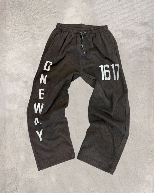 Numeric Print Streetwear Hoodie Set