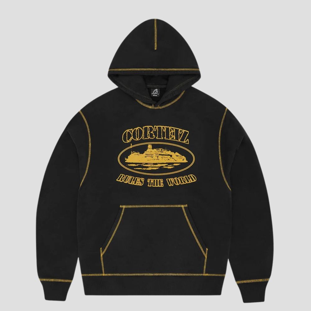 Alcatraz Print Zip-Up Hoodie