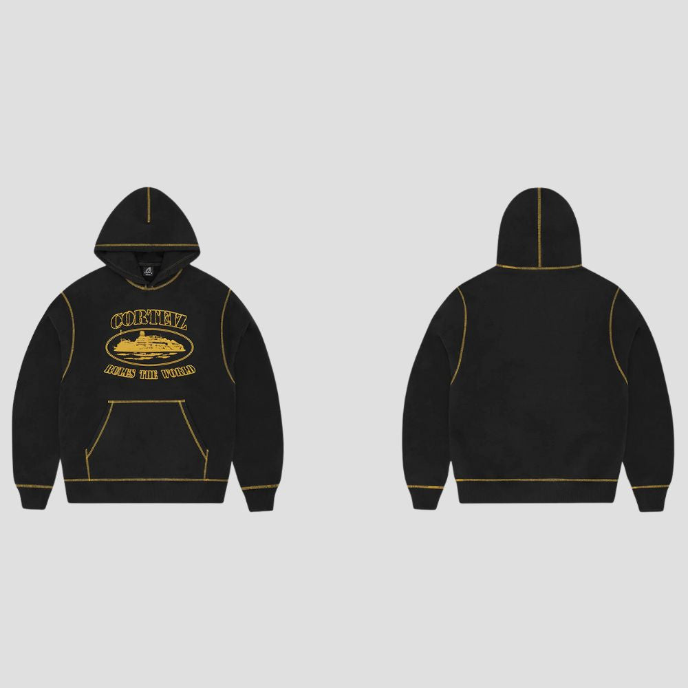 Alcatraz Print Zip-Up Hoodie