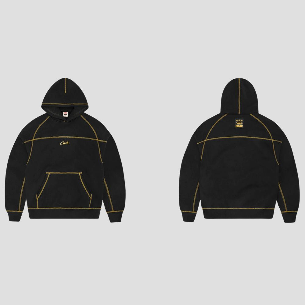 Alcatraz Print Zip-Up Hoodie