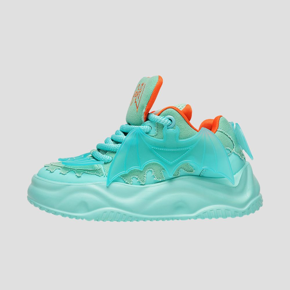 Unisex bat sneakers with a futuristic twist