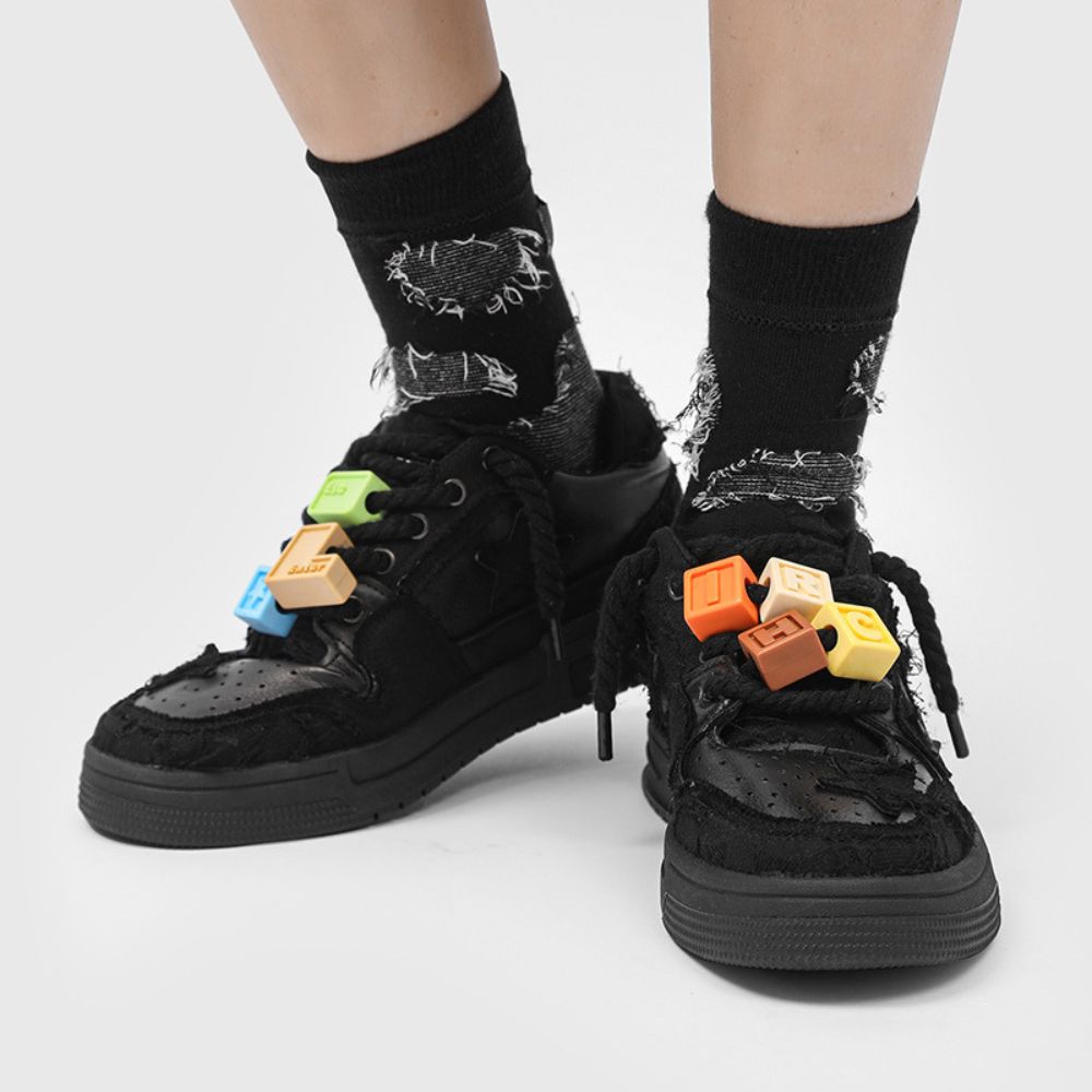 Building Block Star Sneakers in action, demonstrating flexibility and comfort