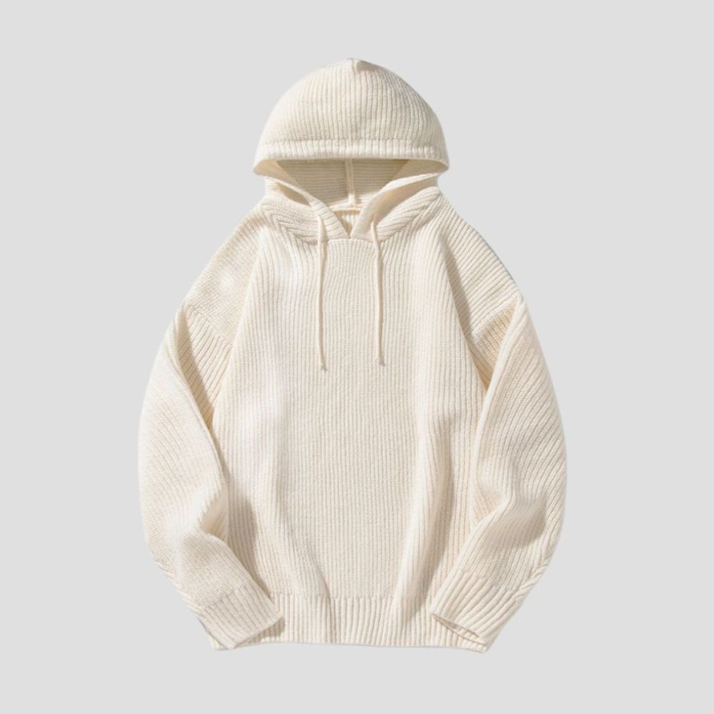 Casual Hoodie Knit Sweater