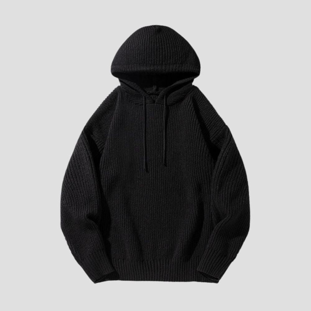 Casual Hoodie Knit Sweater