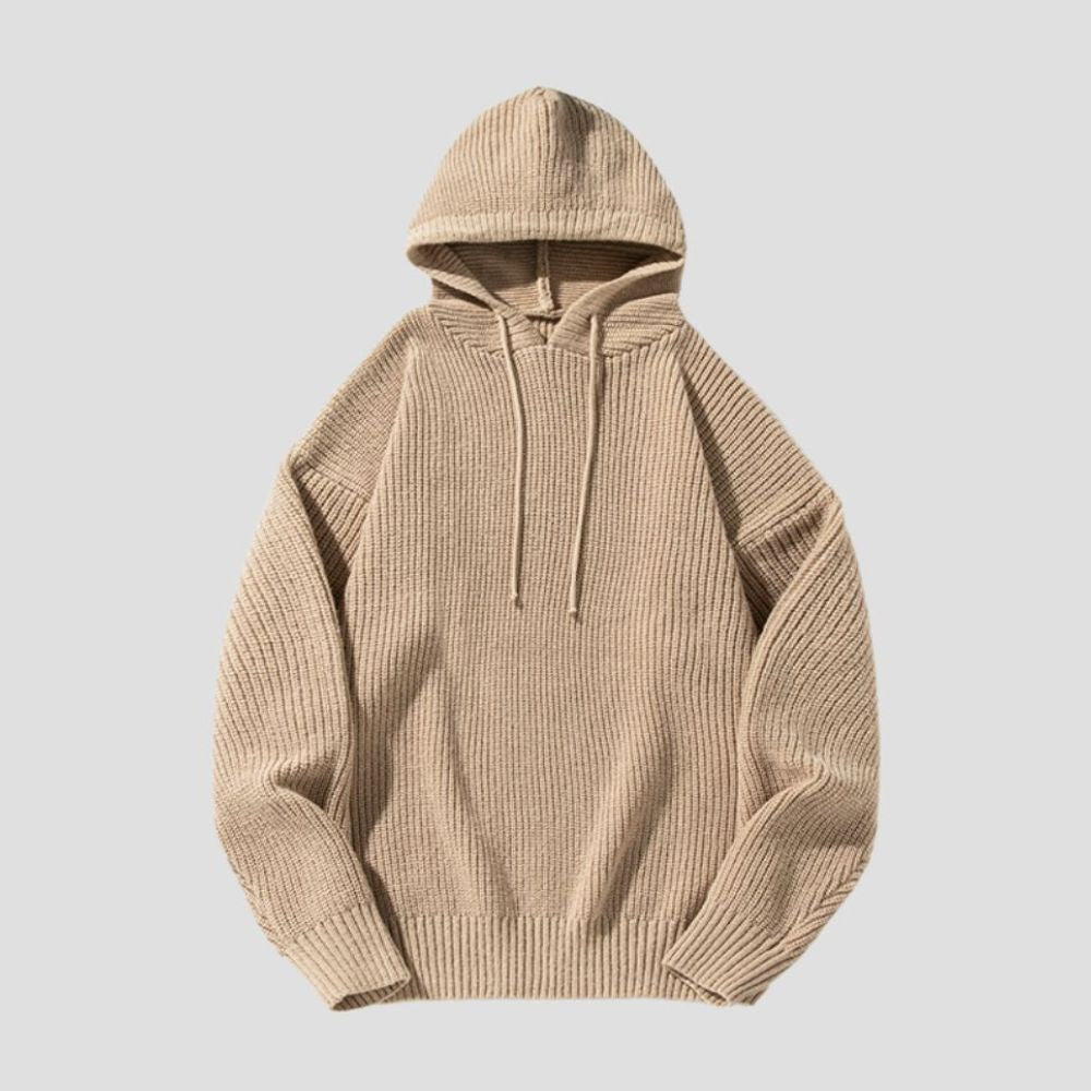 Casual Hoodie Knit Sweater