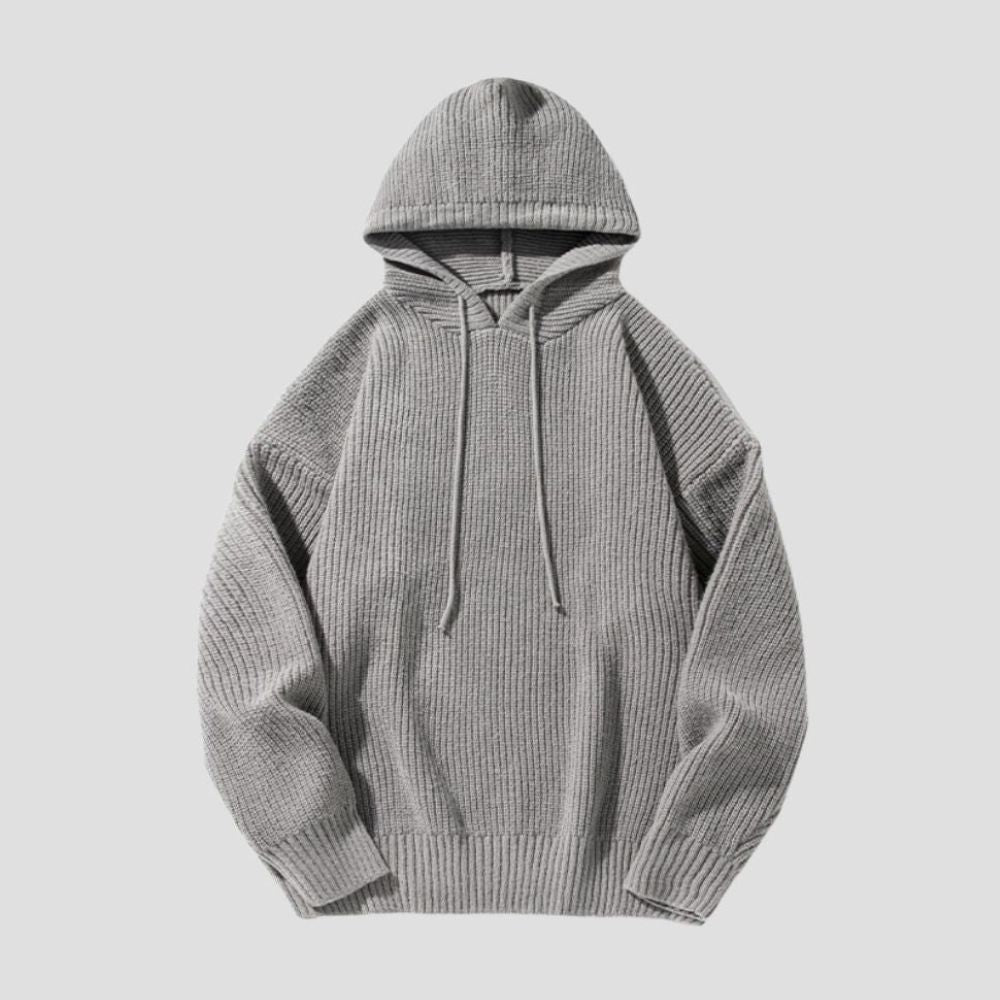Casual Hoodie Knit Sweater