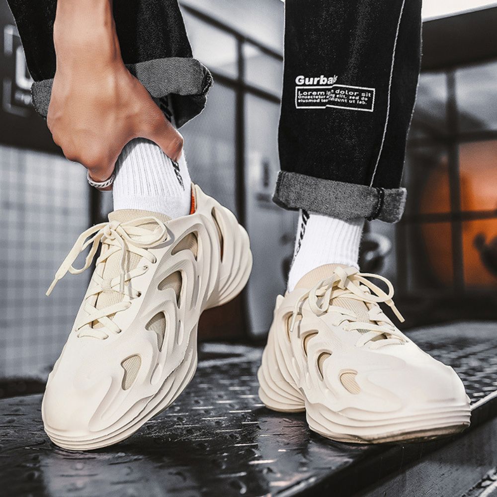 Top view of Coconut Trendy Clogs showing the adjustable strap for a custom fit