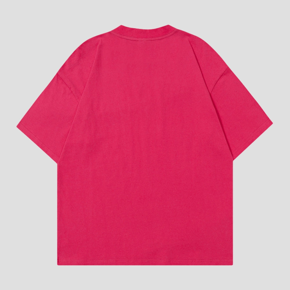 Colored Letter Graffiti Cotton Tee