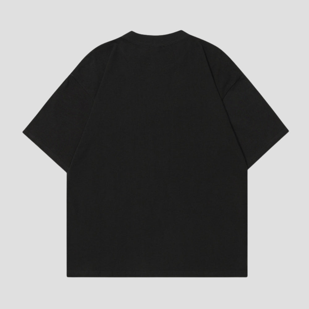 Colored Letter Graffiti Cotton Tee