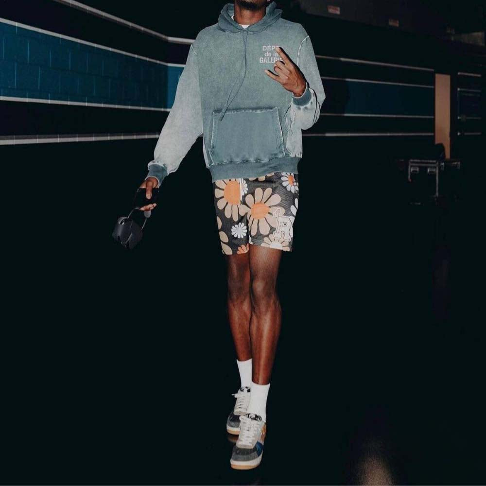 Fashionable hip-hop beachwear for all genders.